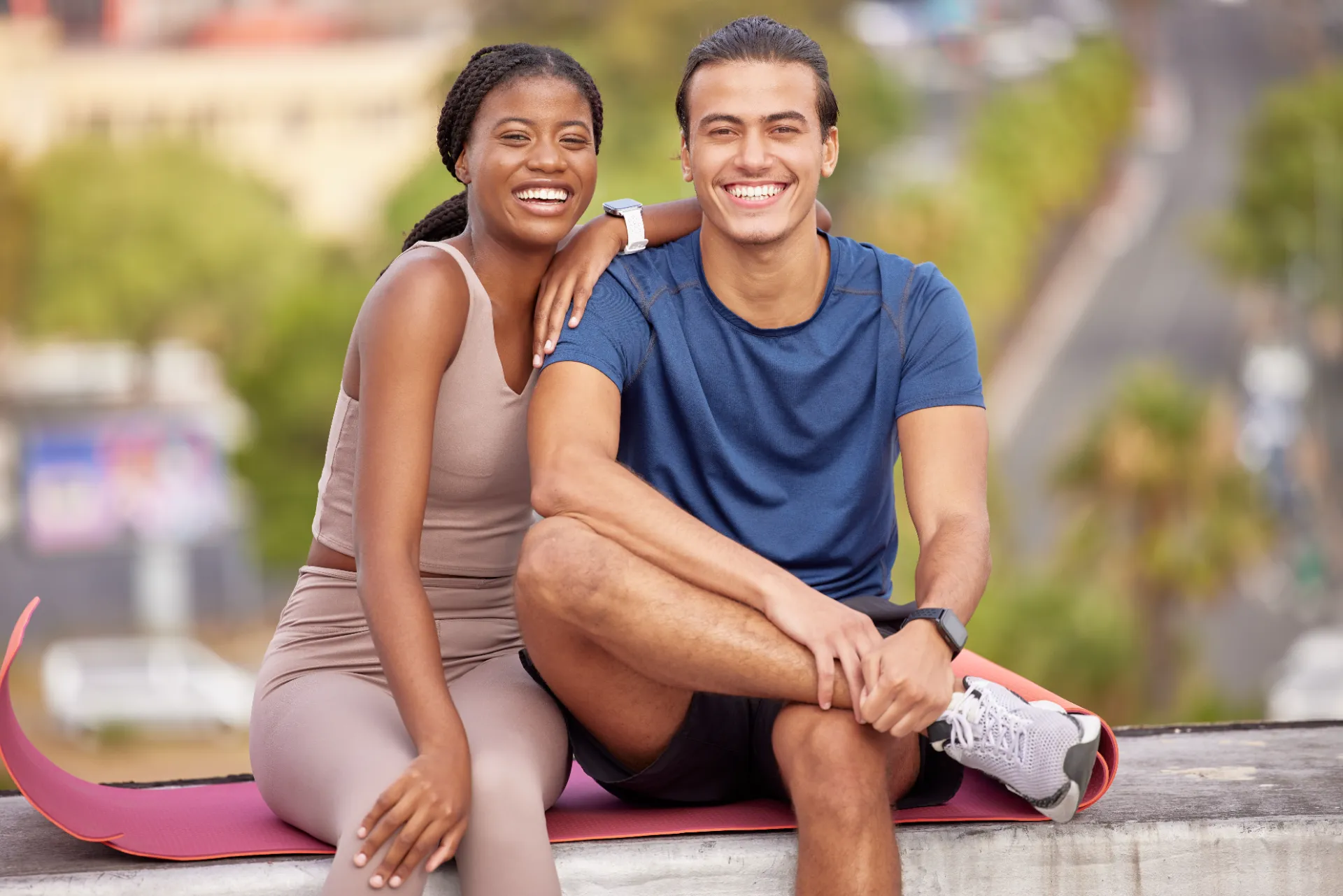 Active couple embracing a healthier lifestyle